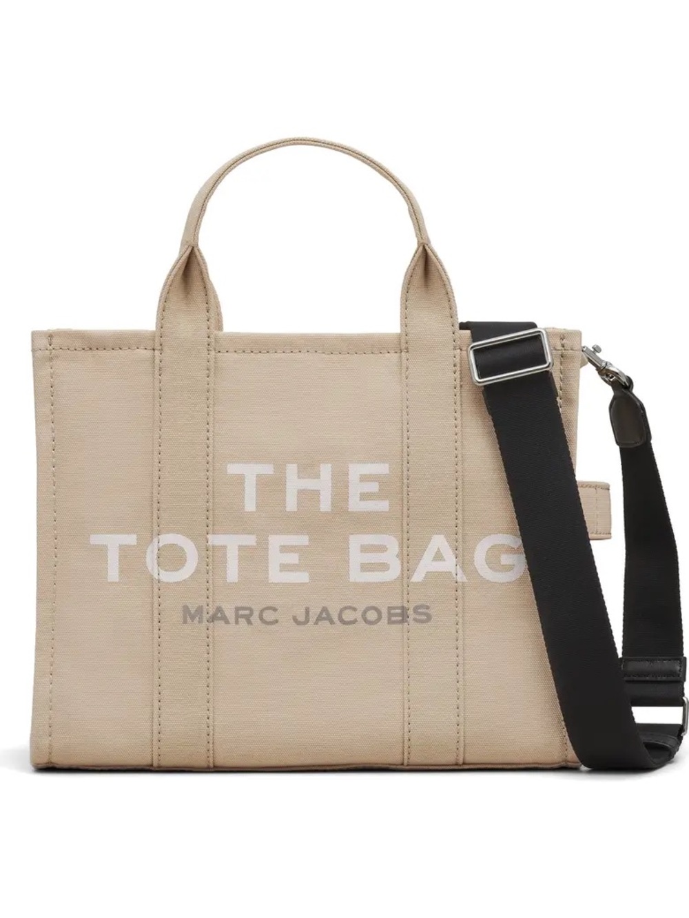👜 Marc Jacobs The Canvas Medium Tote Bag Beige Crossbody